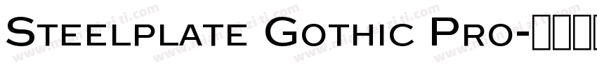 Steelplate Gothic Pro字体转换
